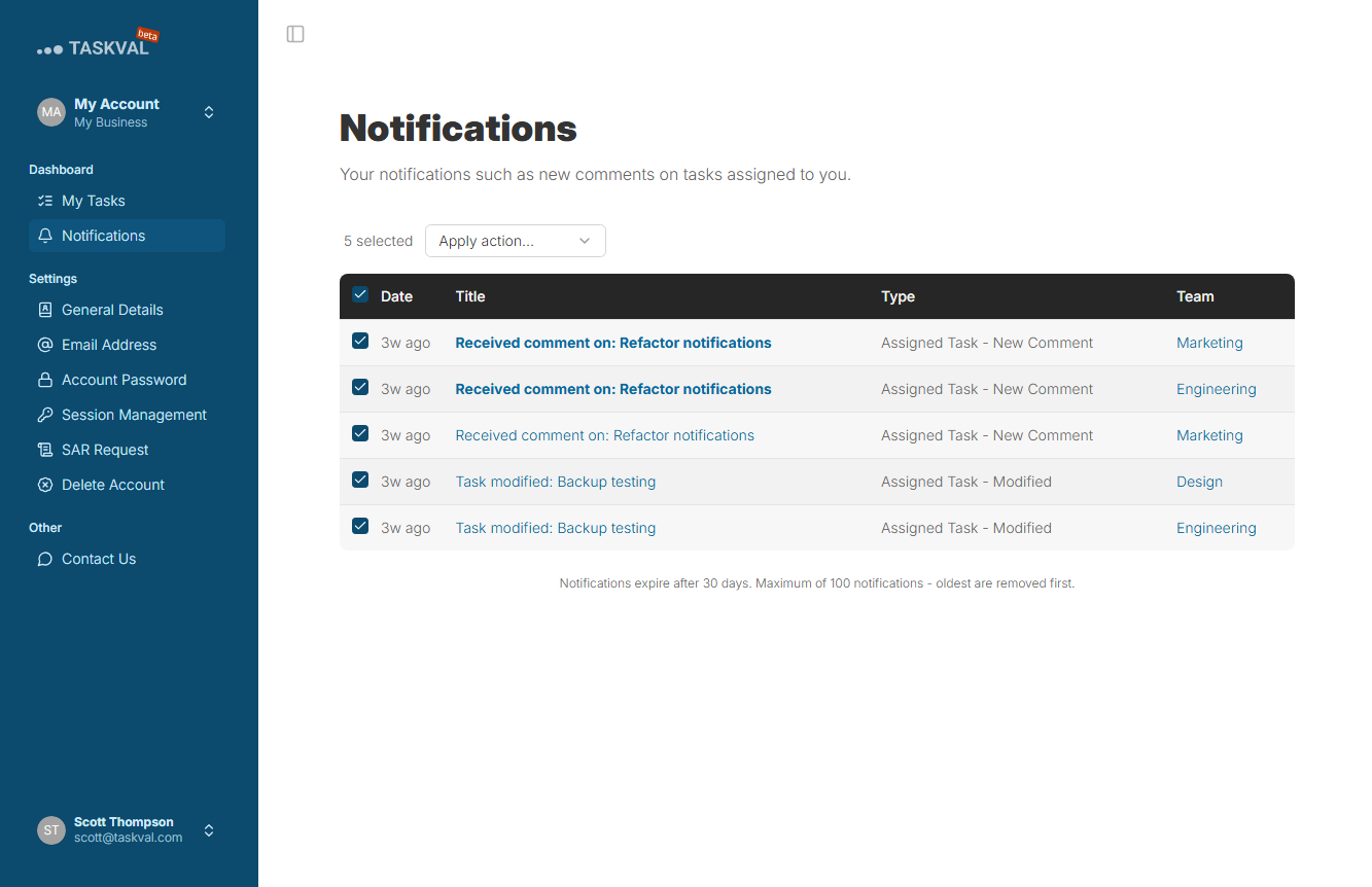 Notifications