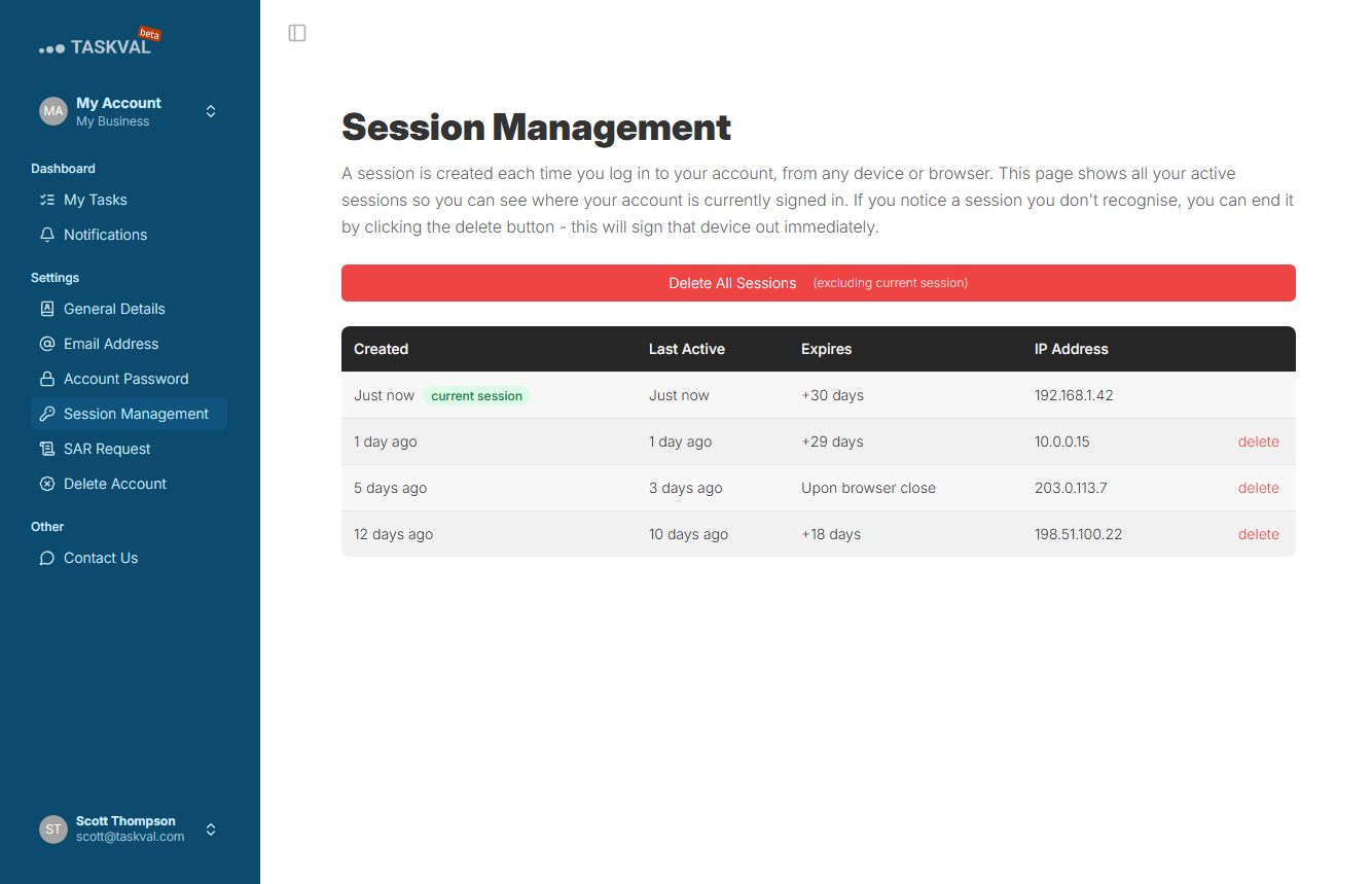 Session Management