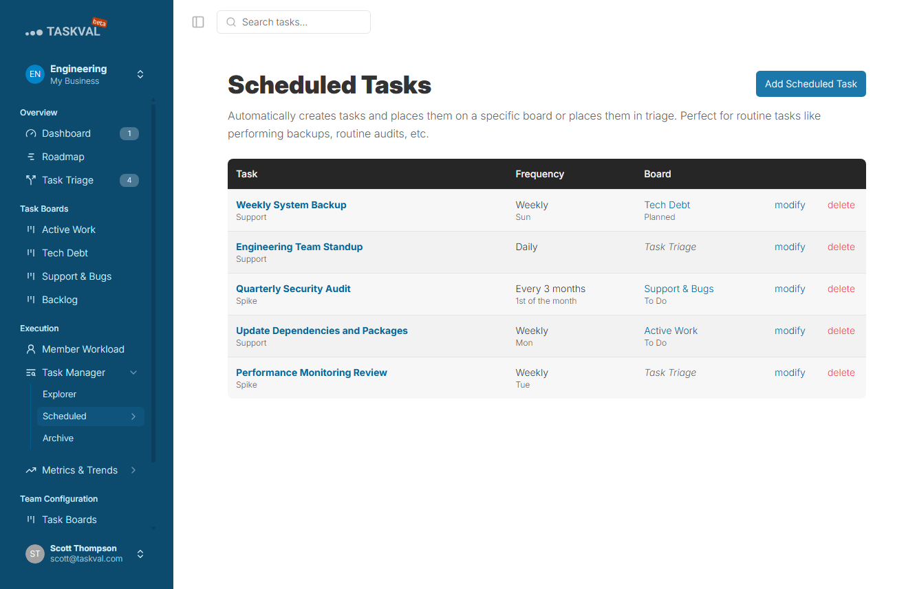 Scheduled Tasks